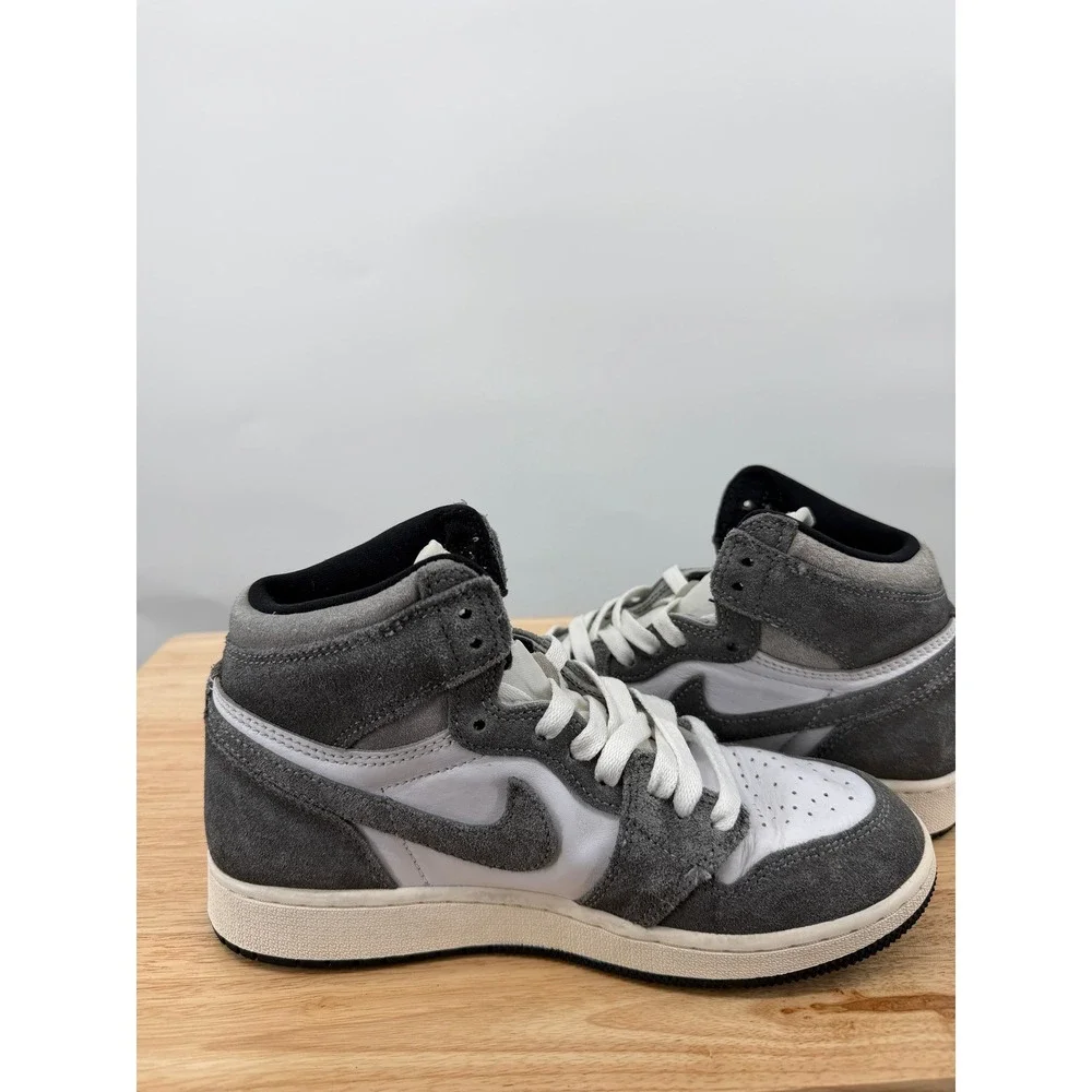 Nike Air Jordan 1 Retro High OG GS Washed Black Suede Sneaker Size 5Y FD1437-051